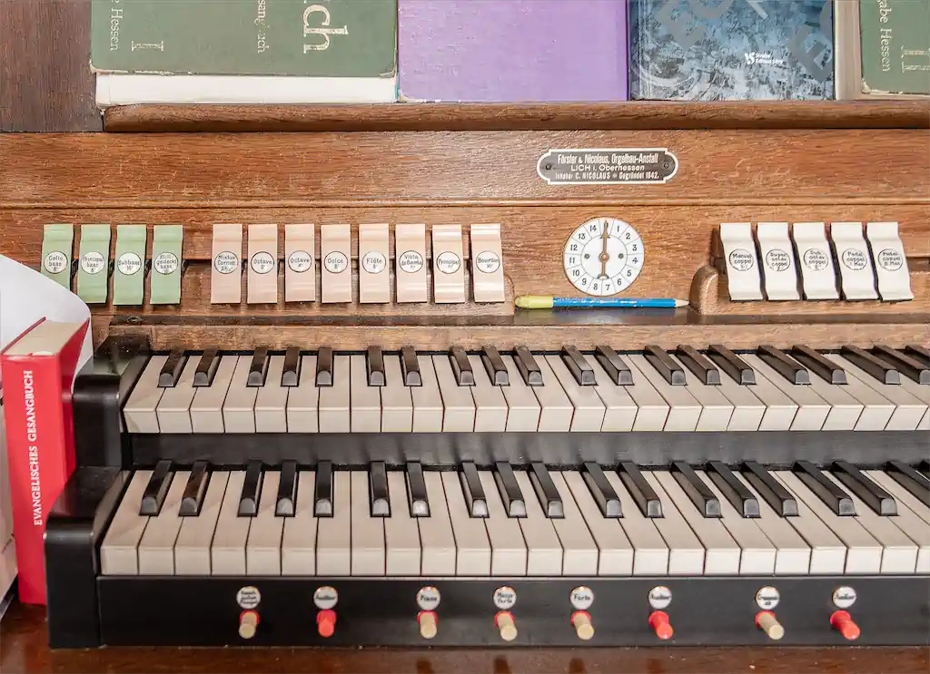 Bild 1 Orgel In Büdingen Düdelsheim, Erbaut 1921 Von Förster & Nicolaus, Lich Hessen Exhib